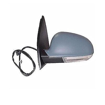 Left Electric Heated Door Mirror with turn signal, Primed surface