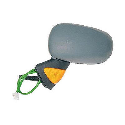 Left Electric Heated Door Mirror with turn signal, Primed surface