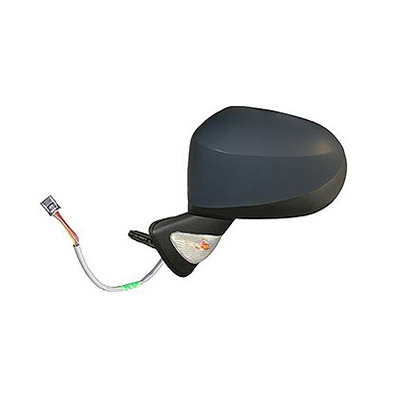 Left Electric Heated Door Mirror with turn signal, Primed surface