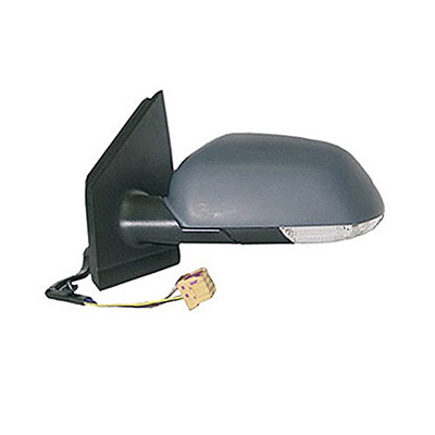 Left Electric Heated Door Mirror with turn signal, Primed surface