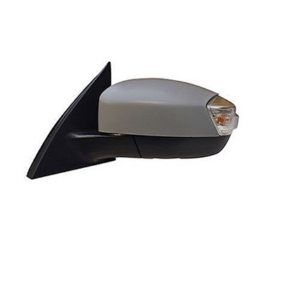 Left Electric Heated Door Mirror with turn signal, Primed surface