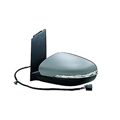 Left Electric Heated Door Mirror with turn signal, Primed surface