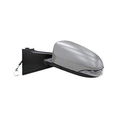Left Electric Heated Door Mirror with turn signal, Primed surface