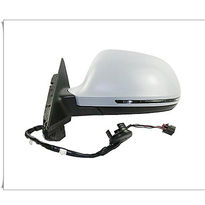 Left Electric Heated Door Mirror with turn signal, Primed surface