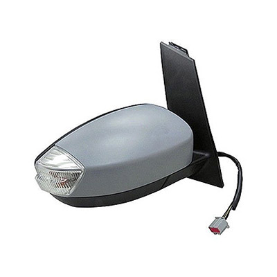 Right Electric Heated Door Mirror with turn signal, Primed surface