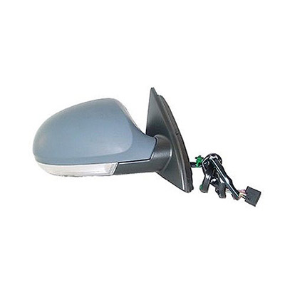 Right Electric Heated Door Mirror with turn signal, Primed surface