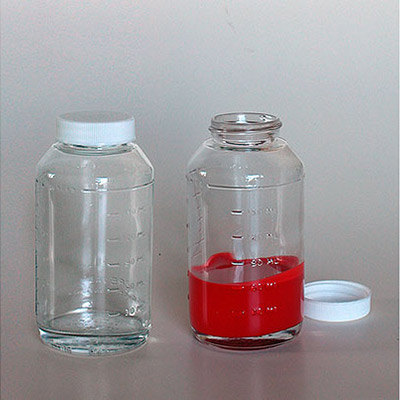 Glass pot for paint storage -  Use with Spray Gun