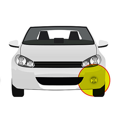 Fog Light Cover - Left Side