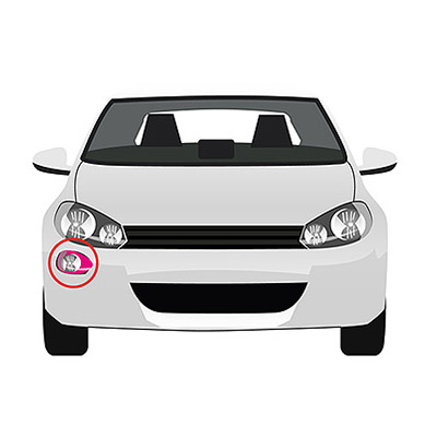 Fog Light Frame - Right side