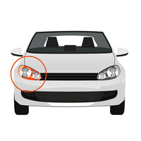 Front Headlight Right side Xenon