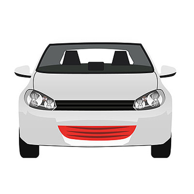 Left Chrome Radiator Grille