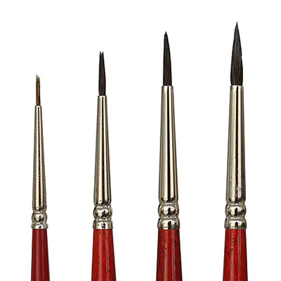 High quality brushes for car touch up in different sizes