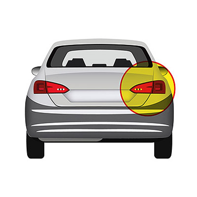 Rear Bumper Reflector - Right side