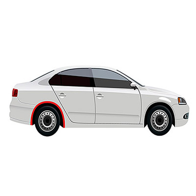 Rear Right Wheel Arch Trim Extension