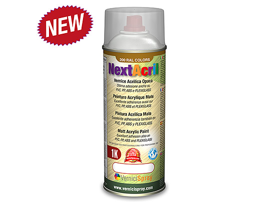 NextAcril - Matt Acrylic Spray Paint high adhesion power on plastic  