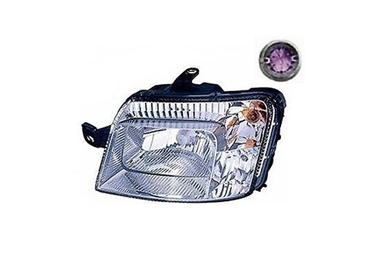 Front Left Headlight Electric with Motor FIAT PANDA
