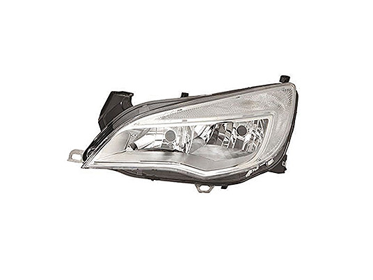 Front Headlight Left side Electric with Motor Chromed OPEL ASTRA