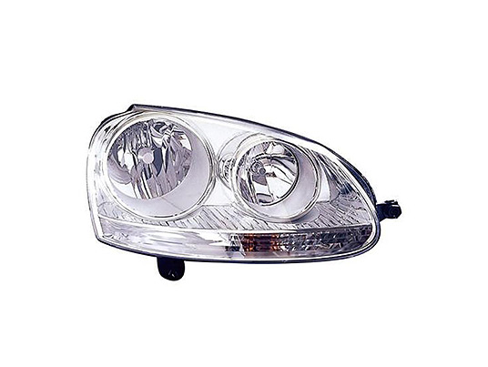 Front Headlight Left side Electric with Motor Chromed AUDI / VOLKSWAGEN GOLF GTI