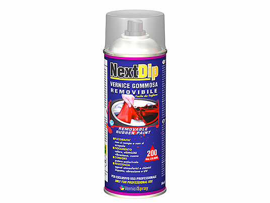Removable rubber paint in spray can for insulation of electrical parts and car wrapping  