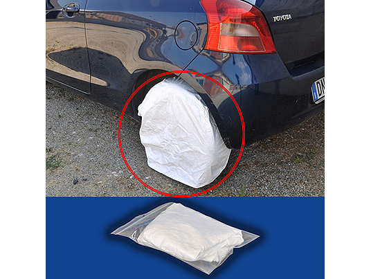 Nonwoven Wheel cover for paint masking  