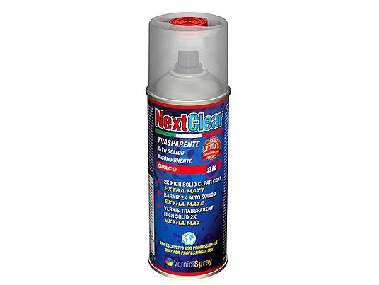 Professional Matt Clear Coat 2k - High Solid Lacquer in spray for bumpers, rims, motos  