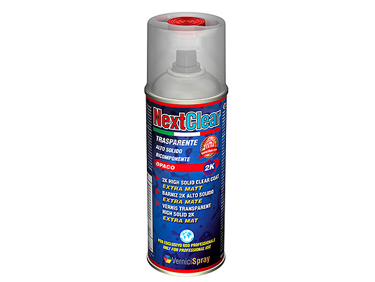 Professional matt clear coat 2k - high solid lacquer in spray for bumpers, rims, motos  