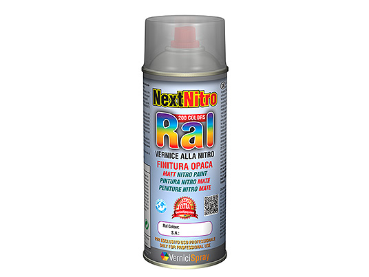 Nitro paint in spray available in every matt Ral colour  