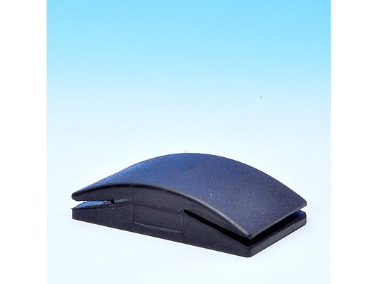 Rubber block for sanding with abrasive paper sheet by hand  